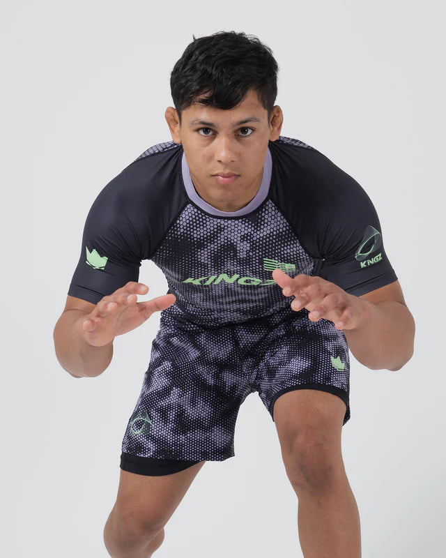 KINGZ Viper Shorts Sleeve Rashguard
