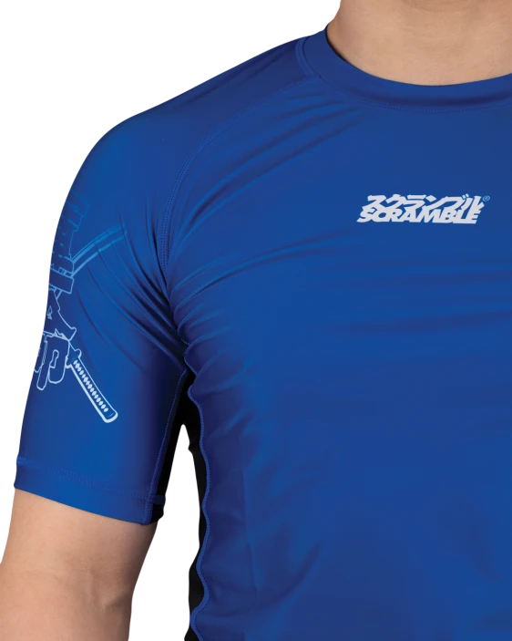 SCRAMBLE Fate Tanto Rashguard – Short Sleeve (Blue)