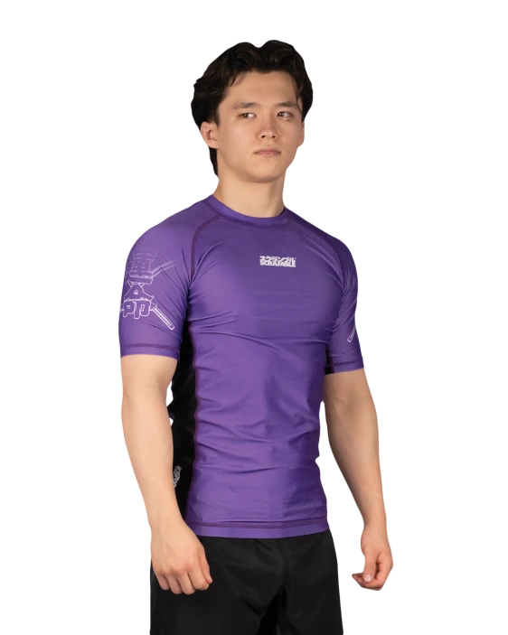 SCRAMBLE Fate Tanto Rashguard – Short Sleeve (Purple)