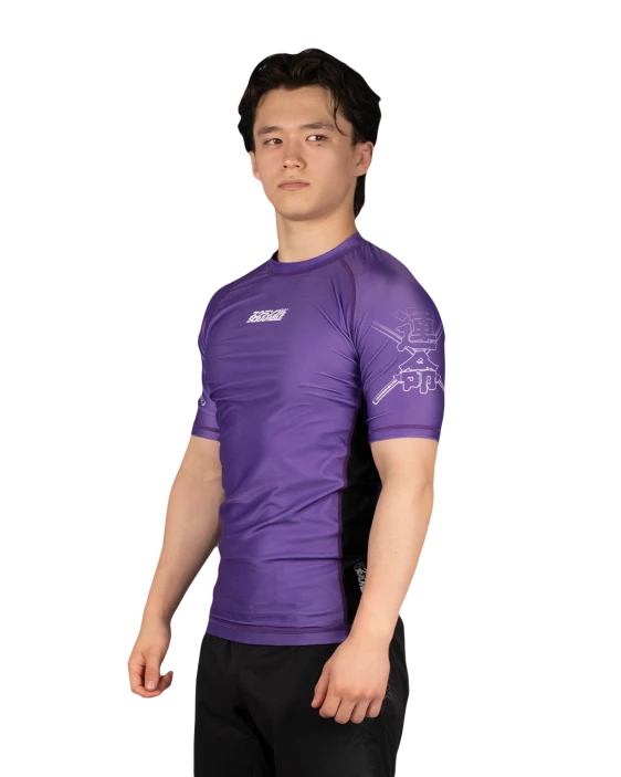 SCRAMBLE Fate Tanto Rashguard – Short Sleeve (Purple)