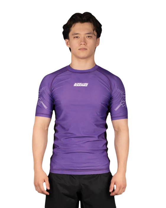 SCRAMBLE Fate Tanto Rashguard – Short Sleeve (Purple)