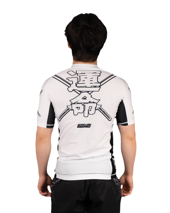 SCRAMBLE Fate Tanto Rashguard – Short Sleeve (White)