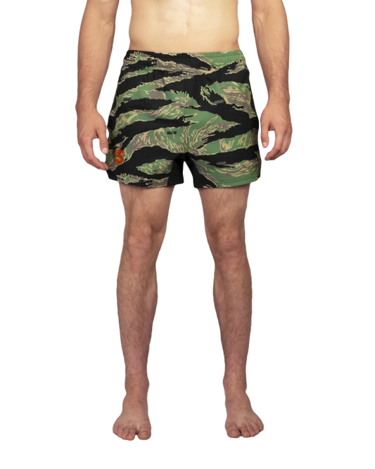 SCRAMBLE Hakata Training Shorts – Tiger Camo