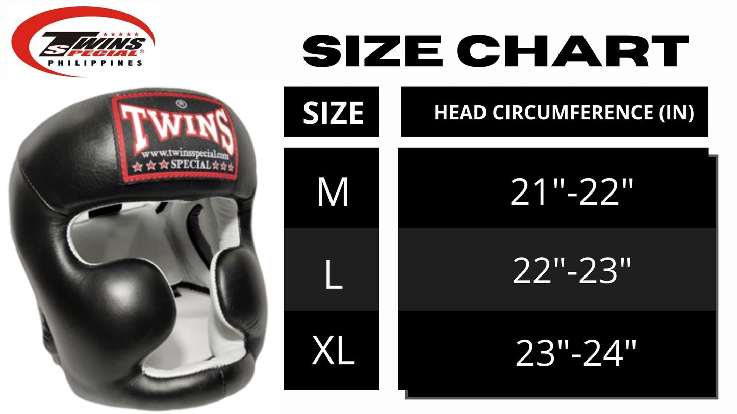 TWINS SPECIAL HGL6 Boxing Headgear Two Tone [Black/White]