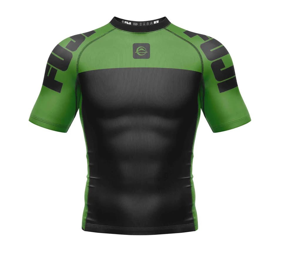 FUJI Kids Competition Ranked Rashguard Green: