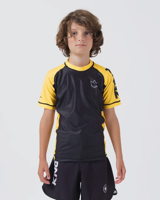 Kingz Ranked Youth S/S Rashguard Yellow