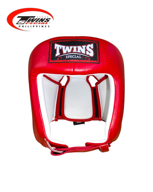 TWINS SPECIAL HGL4 Amateur Open - faced Olympic style Competition Headgear [Red]