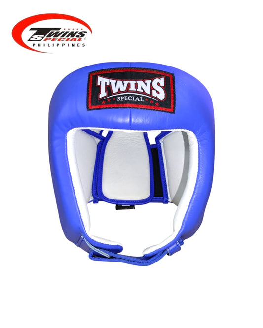 TWINS SPECIAL HGL4 Amateur Open - faced Olympic style Competition Headgear [Blue]