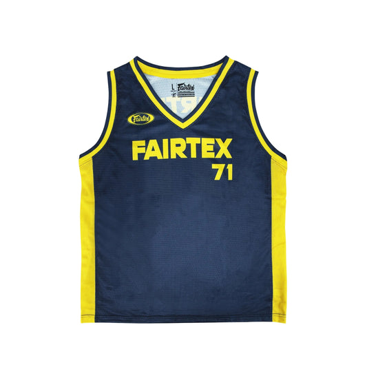 FAIRTEX JS27 Basketball Jersey [Navy/Yellow]