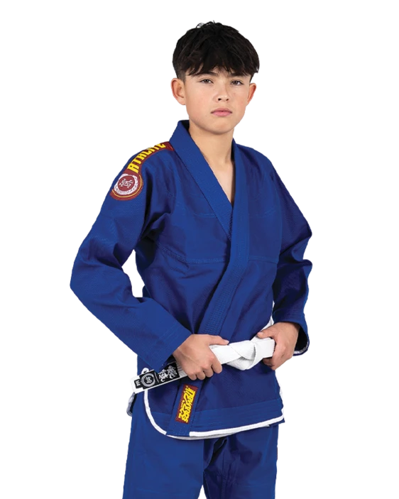 SCRAMBLE "KIDS" ATHLITE V6 BJJ GI [BLUE]