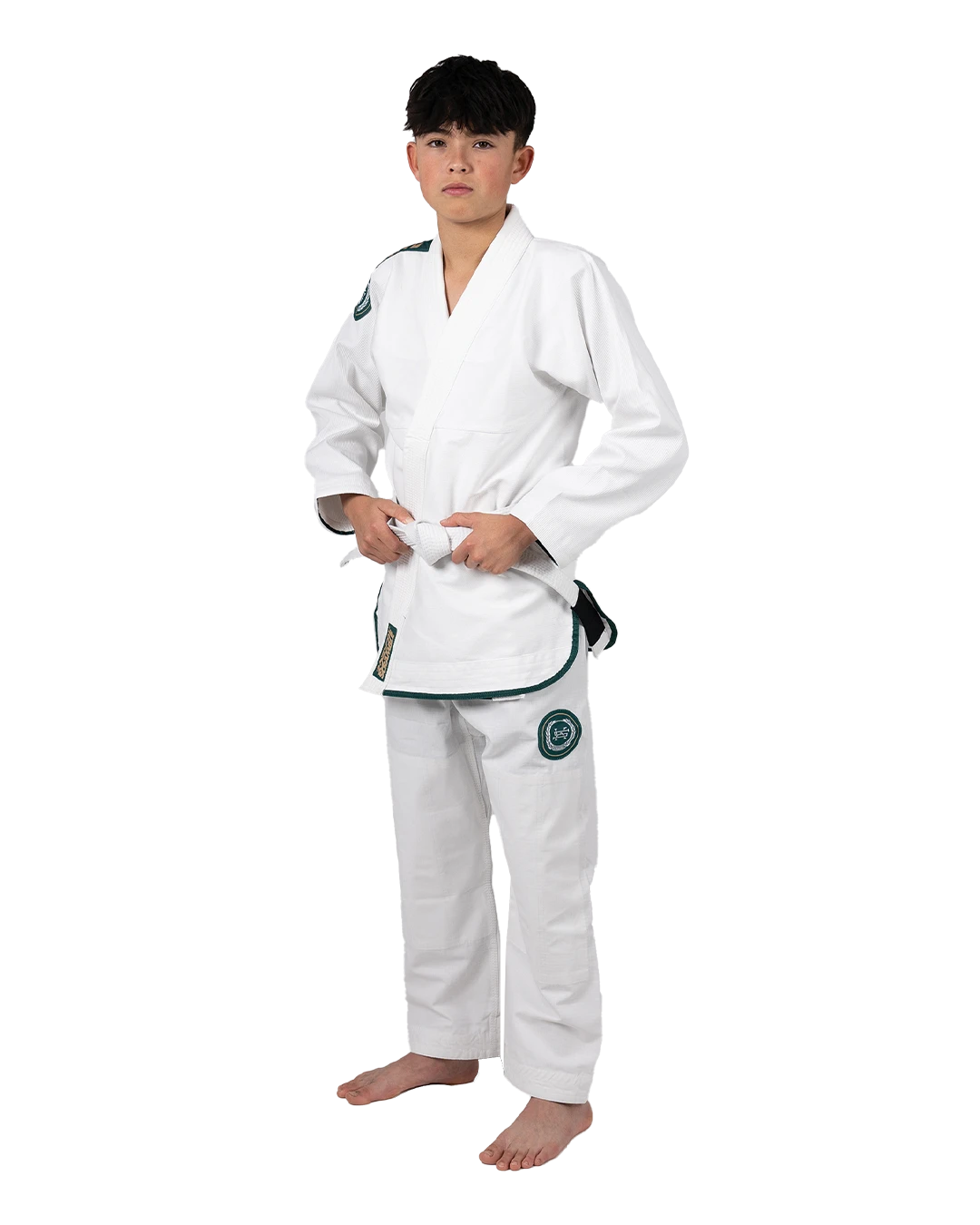 SCRAMBLE "KIDS" ATHLITE V6 BJJ GI [WHITE]
