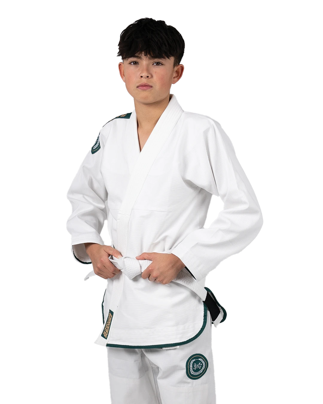 SCRAMBLE "KIDS" ATHLITE V6 BJJ GI [WHITE]