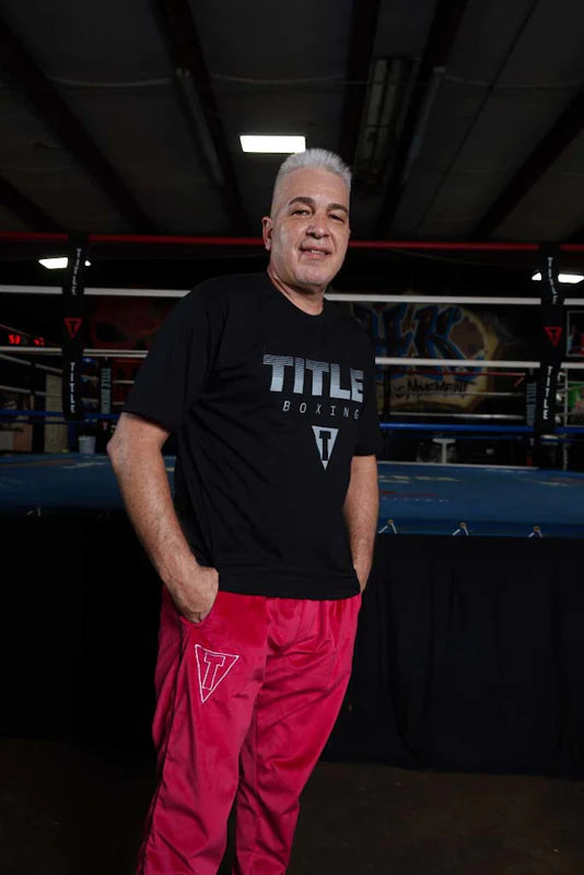 TITLE Boxing Streaked Print Tee (Black)