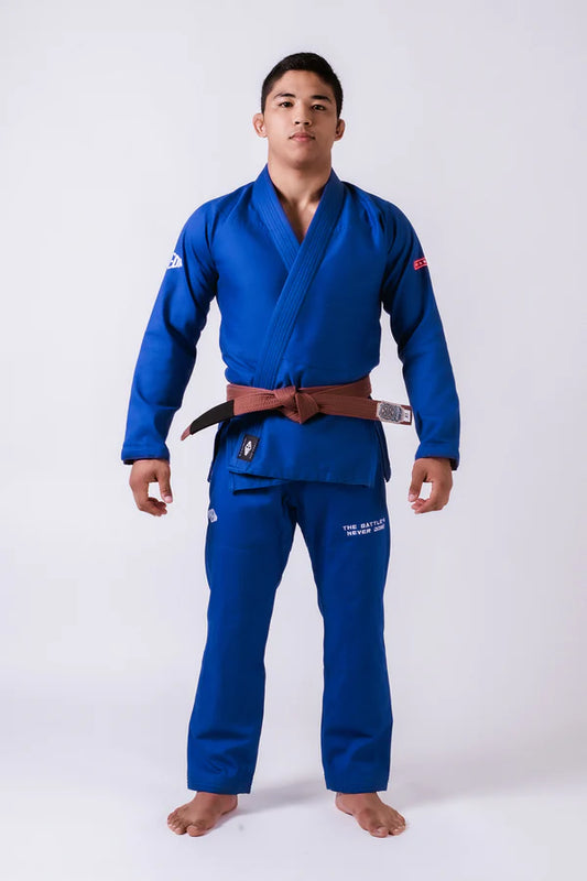 KINGZ MAEDA Red Label 3.0 Jiu Jitsu Gi (Free White Belt) - Blue