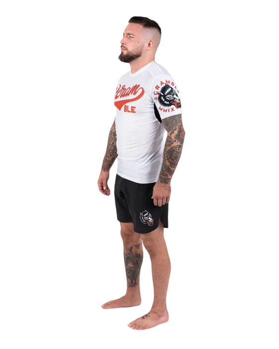 SCRAMBLE OKAMI Rashguard White