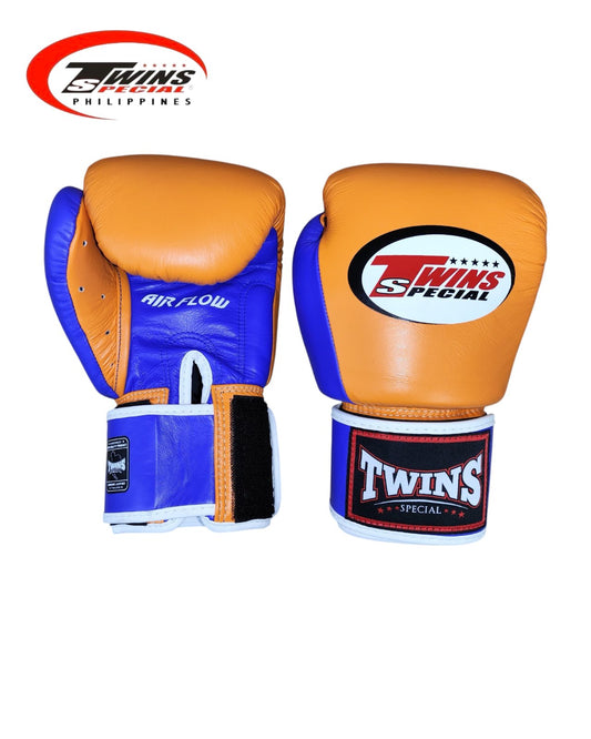 Twins Special BGVLA2 Airflow Boxing Gloves [Apricot/Blue]