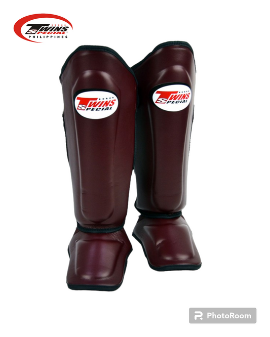 TWINS SPECIAL Double Padded SGS10 Shinguard- Maroon