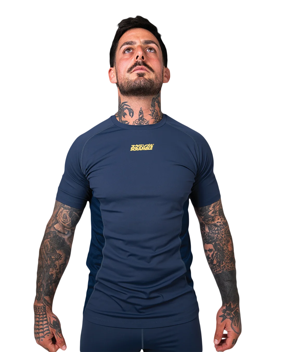 SCRAMBLE Shinobi Compression Top – Short Sleeve – Midnight Blue