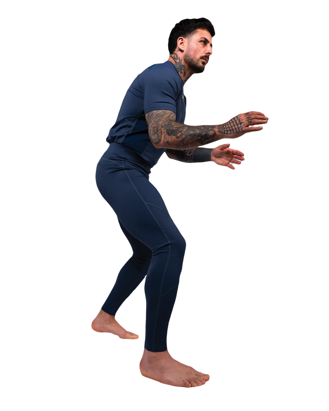 SCRAMBLE Shinobi Compression Top – Short Sleeve – Midnight Blue