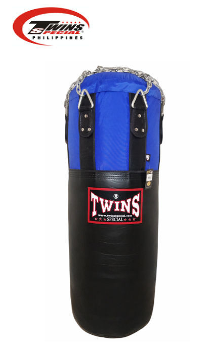 Twins Special Genuine Leather Heavy Bag (UNFILLED) [Black/Blue]