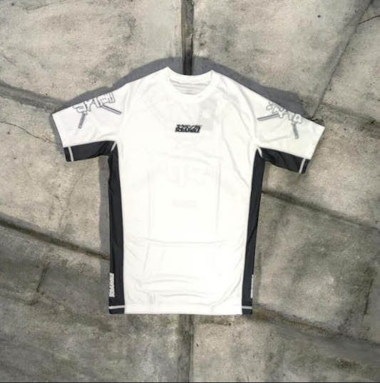 SCRAMBLE Fate Tanto Rashguard – Short Sleeve (White)