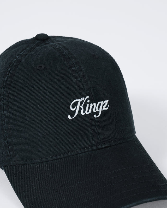 Kingz Script Dad Hat - Black