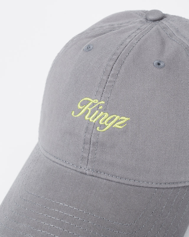 Kingz Script Dad Hat - Grey