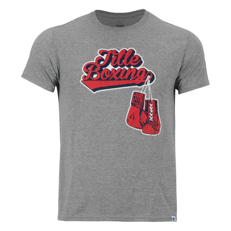 TITLE Boxing Classic Script Performance Tee (Gray)