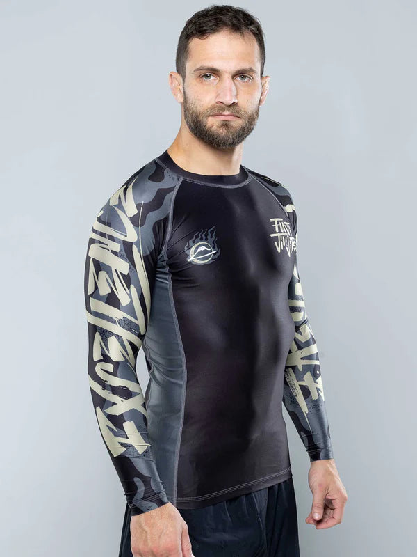 FUJI Yakedo Standard Long Sleeve Rashguard Black