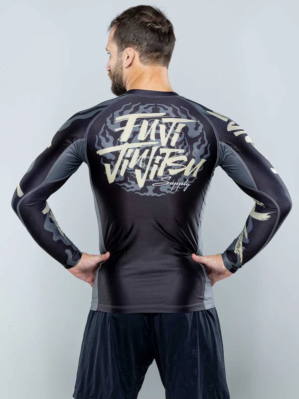 FUJI Yakedo Standard Long Sleeve Rashguard Black