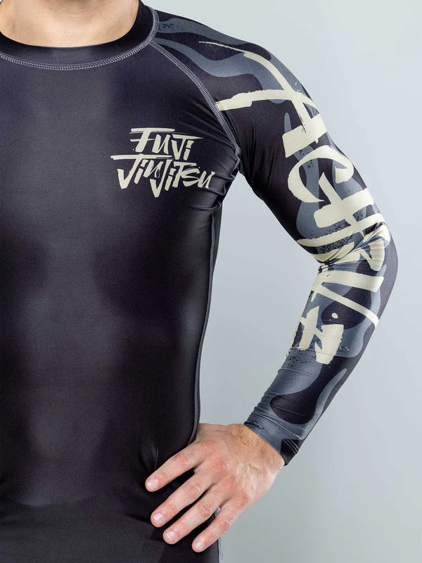 FUJI Yakedo Standard Long Sleeve Rashguard Black