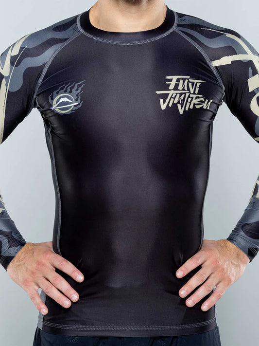 FUJI Yakedo Standard Long Sleeve Rashguard Black
