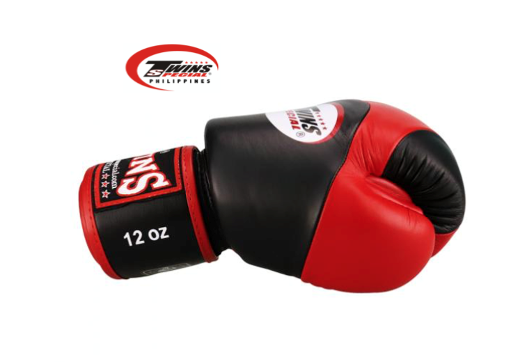 Twins Special Fancy Boxing Gloves X-Pattern Black/Red