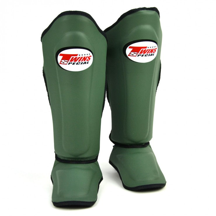 TWINS SPECIAL Double Padded SGS10 Shinguard- Olive Green