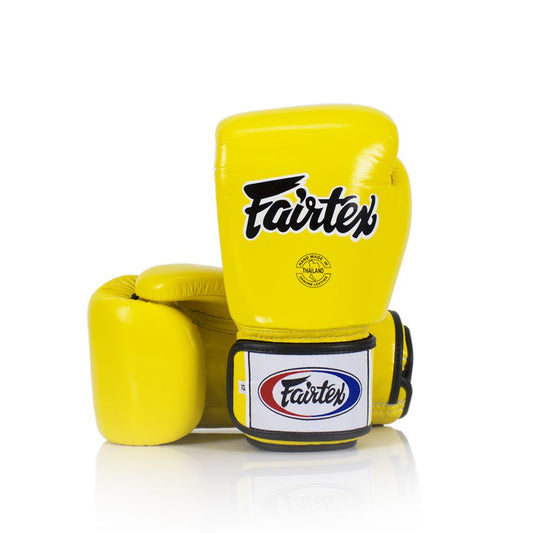 FAIRTEX BGV1 Boxing Gloves [Yellow/black Piping]