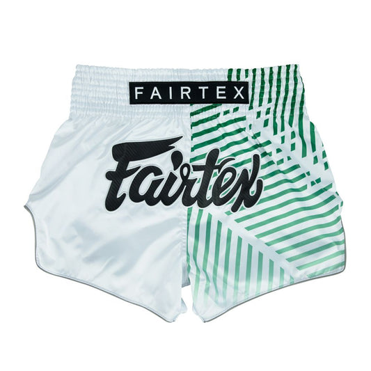 FAIRTEX Slim Cut Muay Thai Shorts - BS1923 Racer (White)