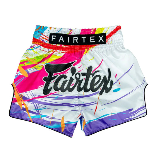 Fairtex Muay Thai Shorts - BS1934 World Music White