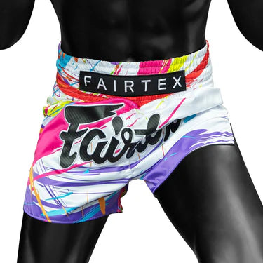 Fairtex Muay Thai Shorts - BS1934 World Music White