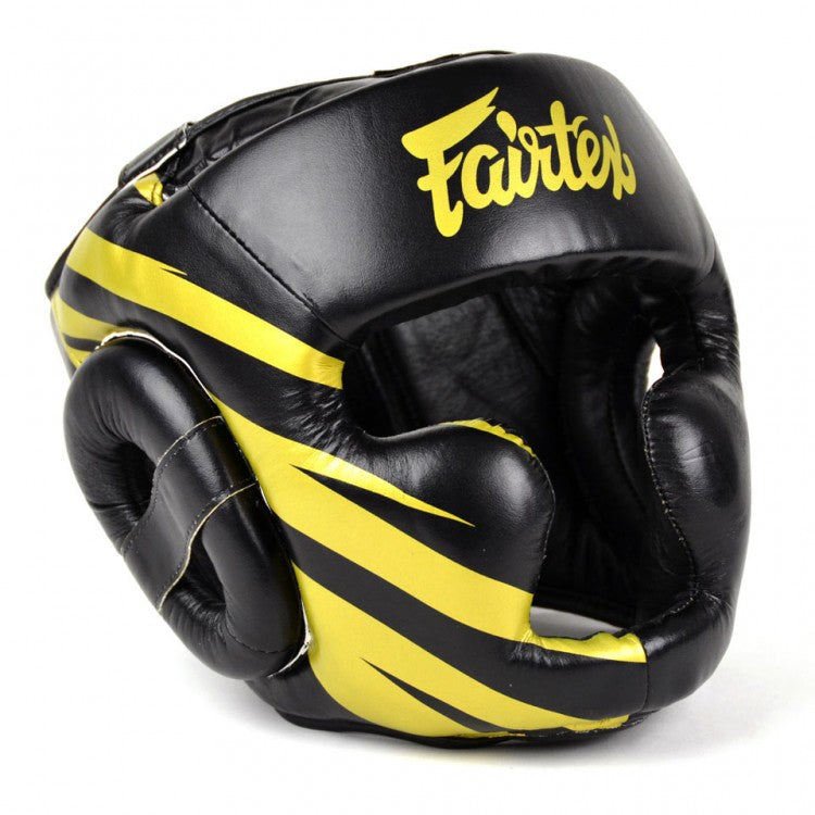 FAIRTEX HG16-M1 Microfiber Headguard Black/Gold