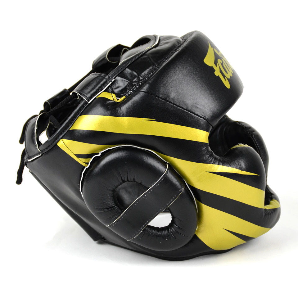 FAIRTEX HG16-M1 Microfiber Headguard Black/Gold
