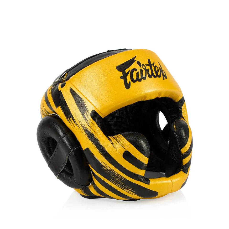 FAIRTEX HG16-M2 Microfiber Headguard Gold/Black