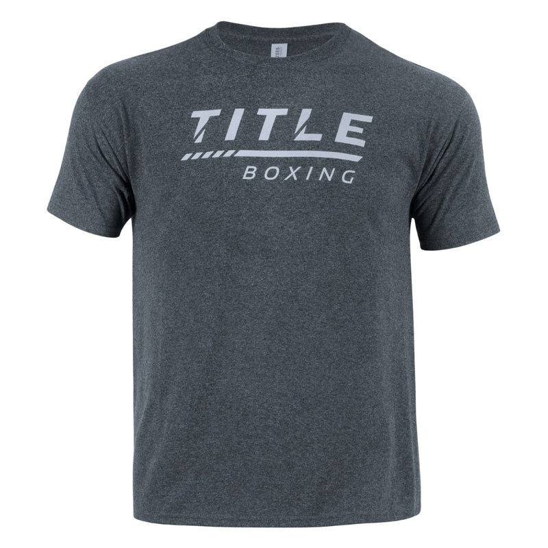TITLE Boxing Striped Wordmark Tee (DARK GREY)