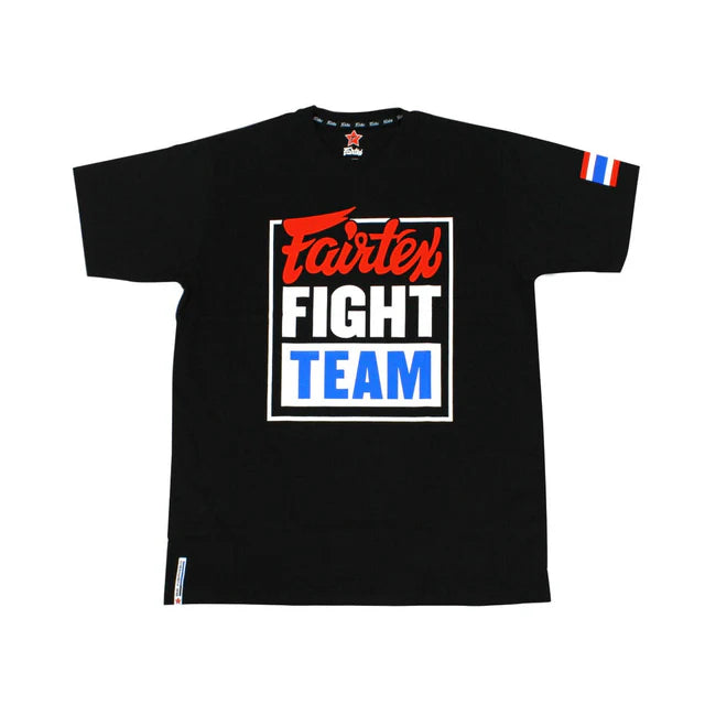 Fairtex T-Shirt "Fairtex Fight Team" - TST51 (BLACK/BLUE)
