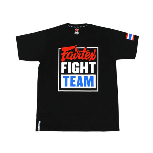 Fairtex T-Shirt "Fairtex Fight Team" - TST51 (BLACK/BLUE)