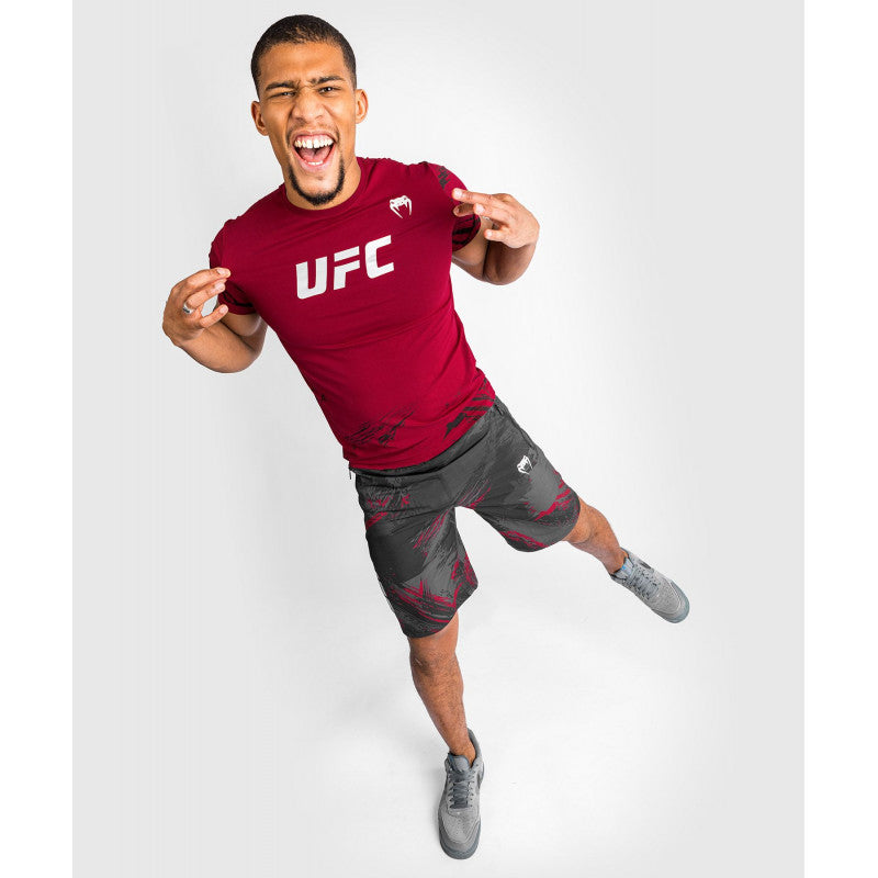 VENUM UFC Authentic Fight Week Men's 2.0 Short sleeve T-shirt-Red