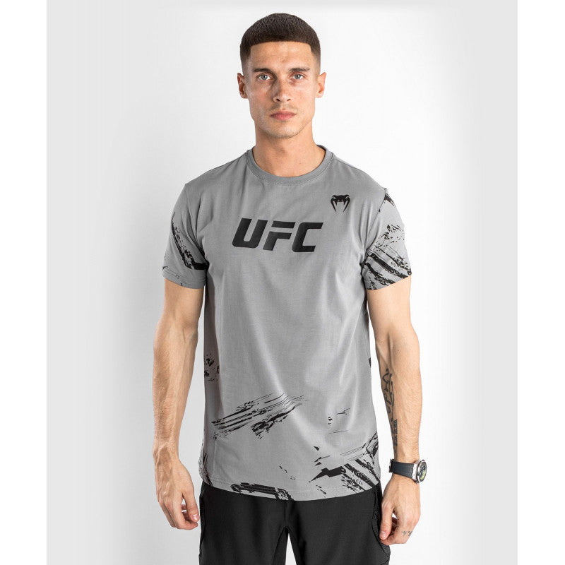 VENUM UFC Authentic Fight Week Men's 2.0 Short sleeve T-shirt-Grey