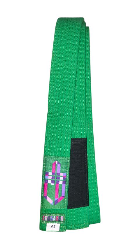 CRUSADER NEW Kids Brazilian Jiu-Jitsu Belt [Green]