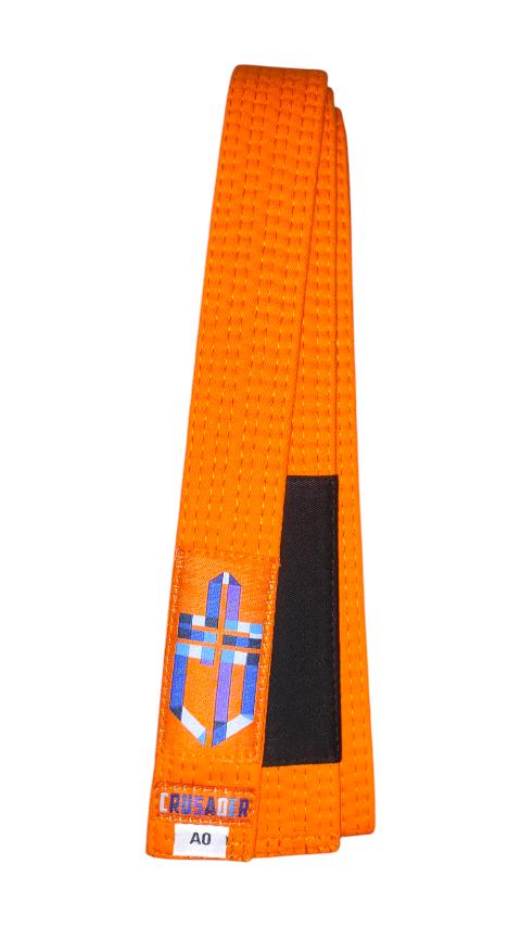 CRUSADER NEW Kids Brazilian Jiu-Jitsu Belt [Orange]