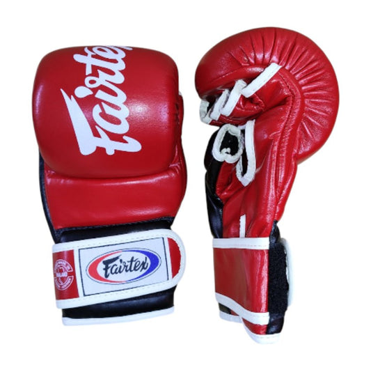 FAIRTEX FGV18 Super Sparring Grappling Gloves (Red/Black)