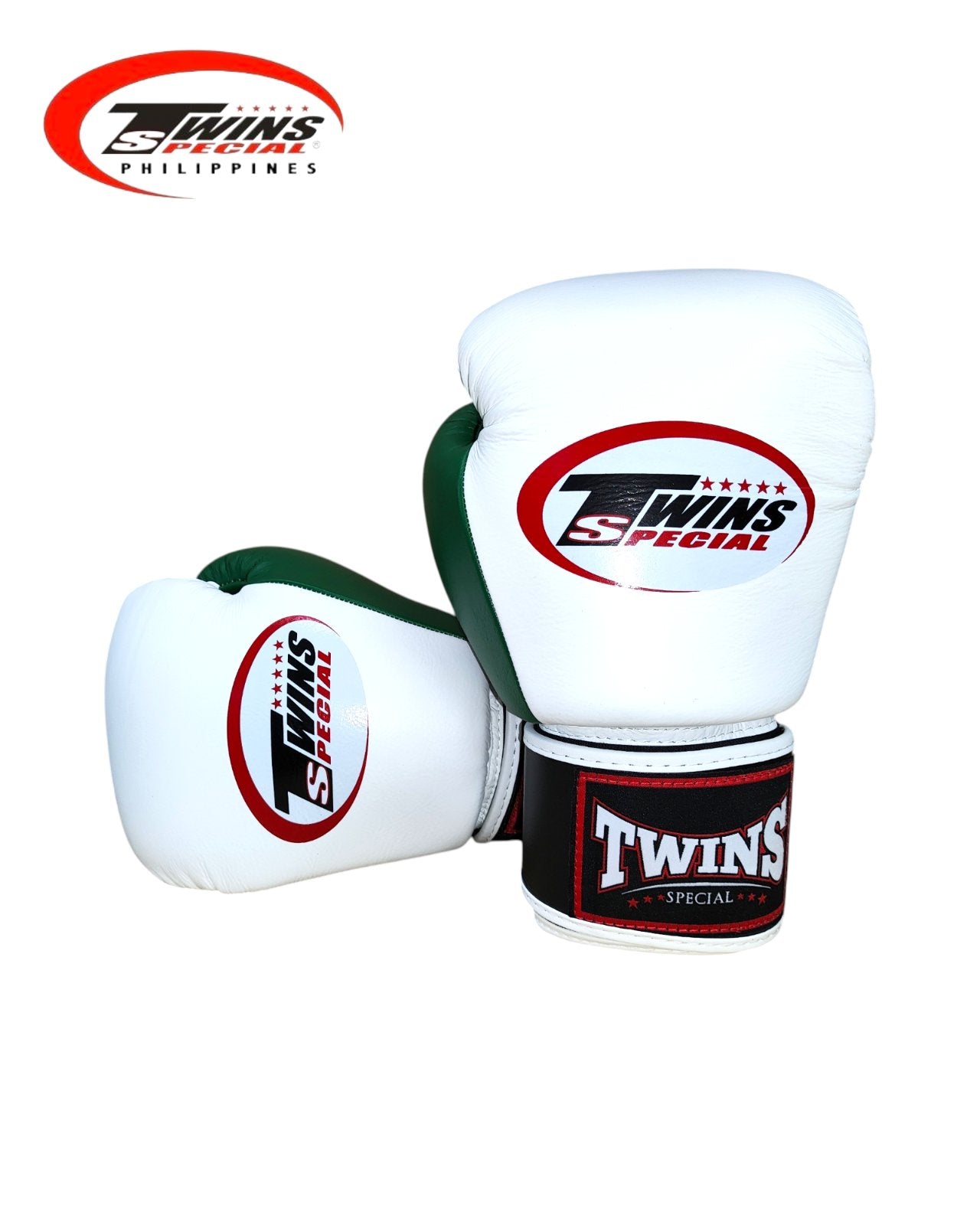 Twins Special BGVLA2 Airflow Boxing Gloves [White/Black/Green]